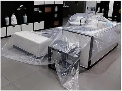 Transparente Plane mit Ösen 2x1m - Wasserdichte Abdeckplane für