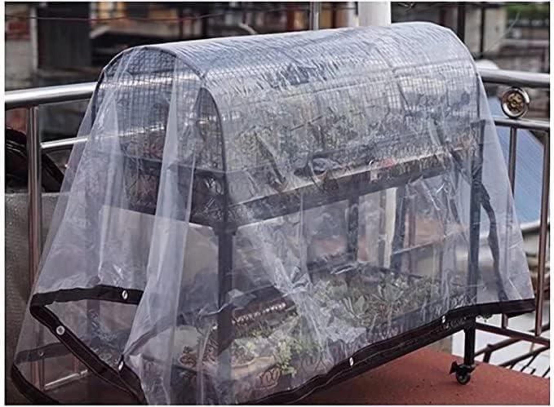 Transparente Plane mit Ösen 2x3m - Wasserdicht