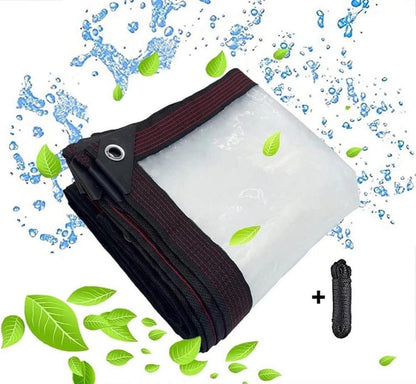 Transparente Plane Wasserdicht 3x4m mit Ösen