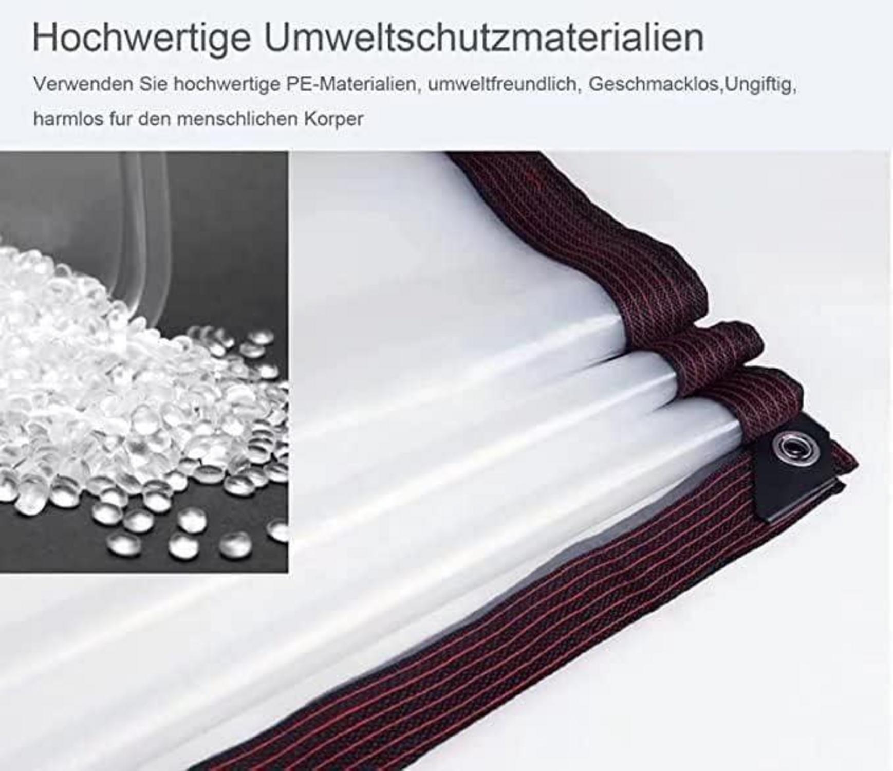 Transparente Plane 3x4m mit Ösen für Gartenmöbel Abdeckplane wasserdicht