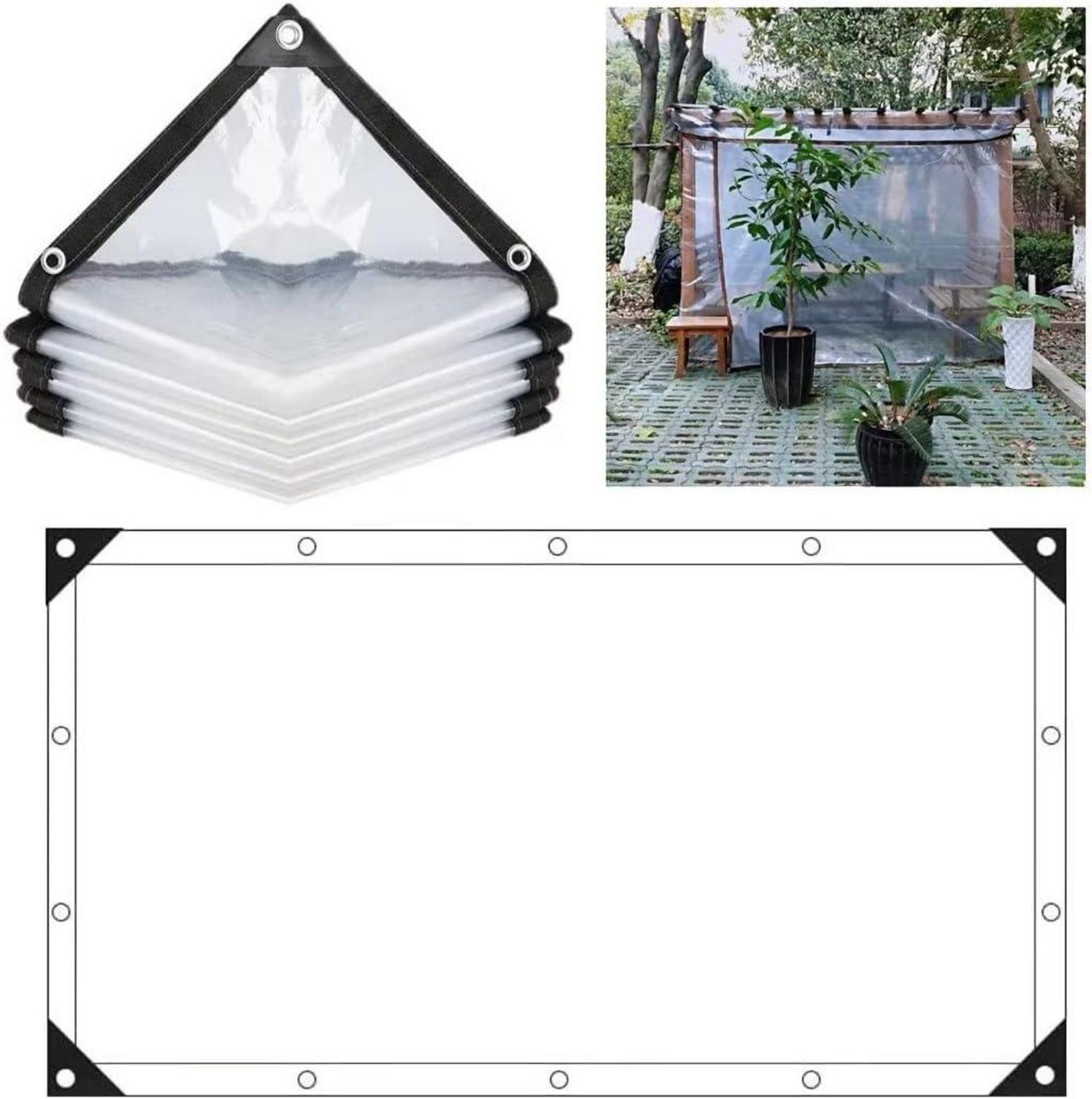 Transparente Plane 3x3m wasserdicht für Gartenmöbel Schutz