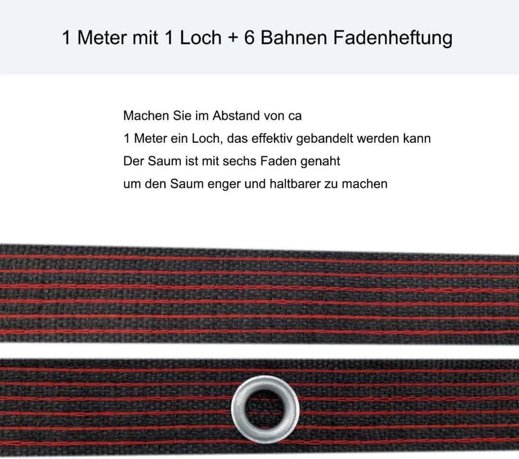 Transparente Plane mit Ösen 3x3m wasserdicht und UV-beständig