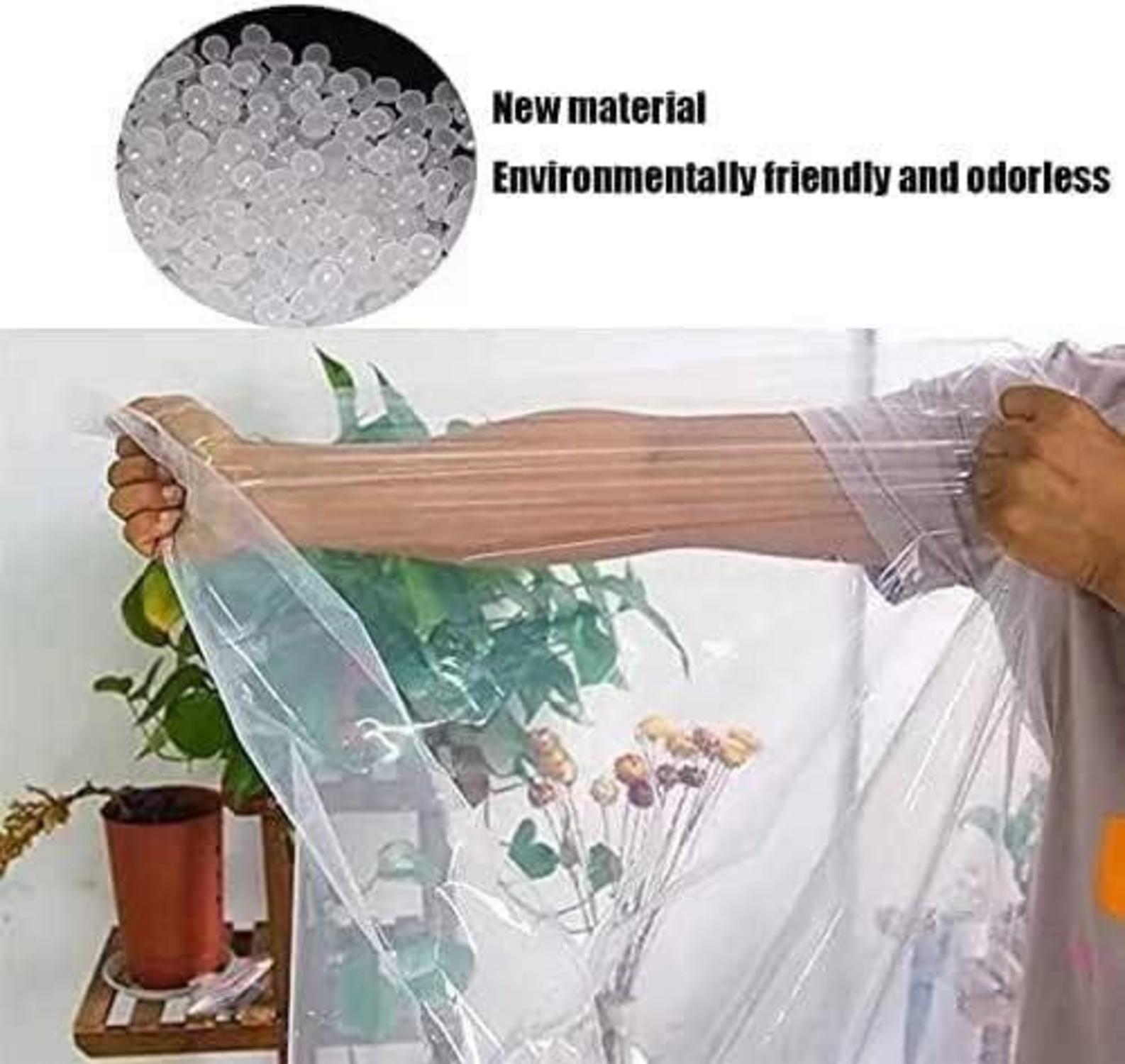 Transparente Plane mit Ösen 3x3m wasserdicht, PVC klarsichtplane