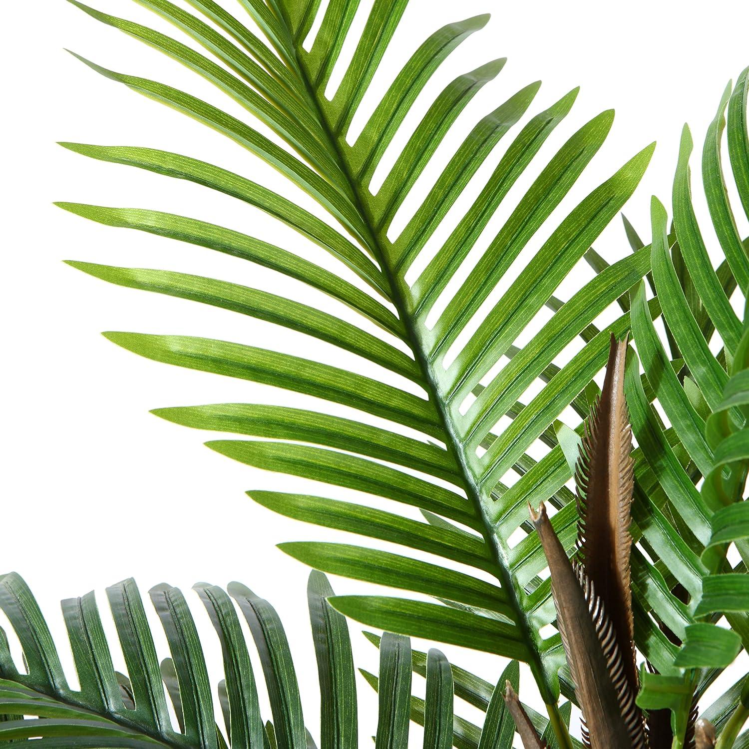 Kazeila Große Kunstpalme 70 cm Dekorative Künstliche Areca Palme