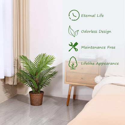 Große Kunstpalme 70cm Areca Palme Deko Wohnzimmer Büro