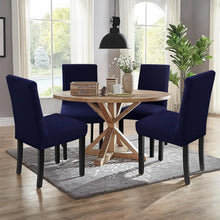 Sufdari Stuhlhussen 6er Set Navy Blau – Stretch Esszimmerbezüge