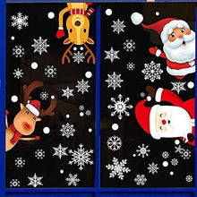 Weihnachtsdeko Fenster 4 Sheets PVC Schneeflocken Deko für