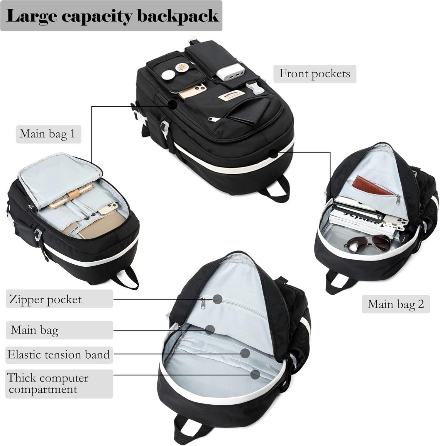 Makukke Schulrucksack Damen Teenager Cute Anime Daypack