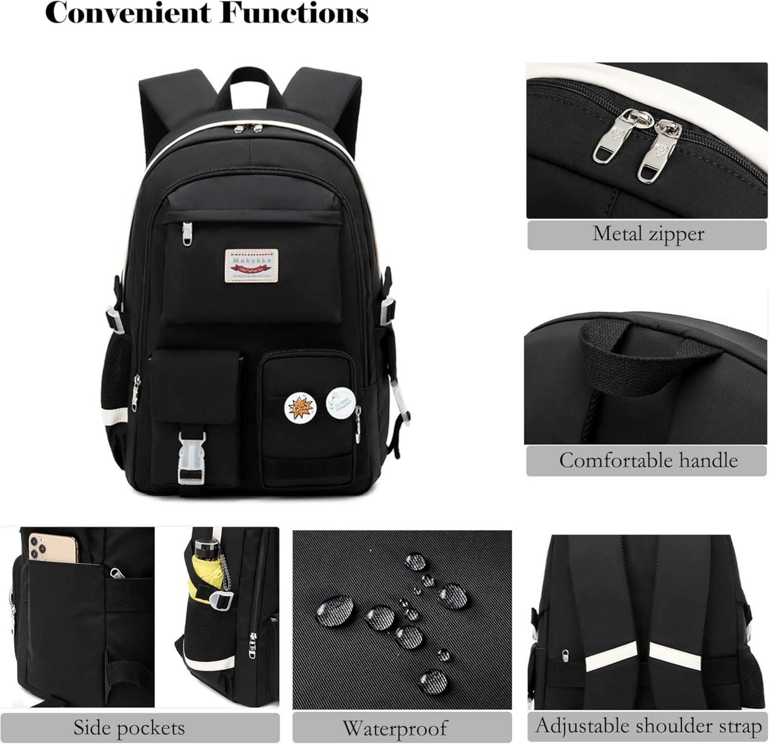 Makukke Anime Rucksack Damen Teenager Mädchen Cute Daypack