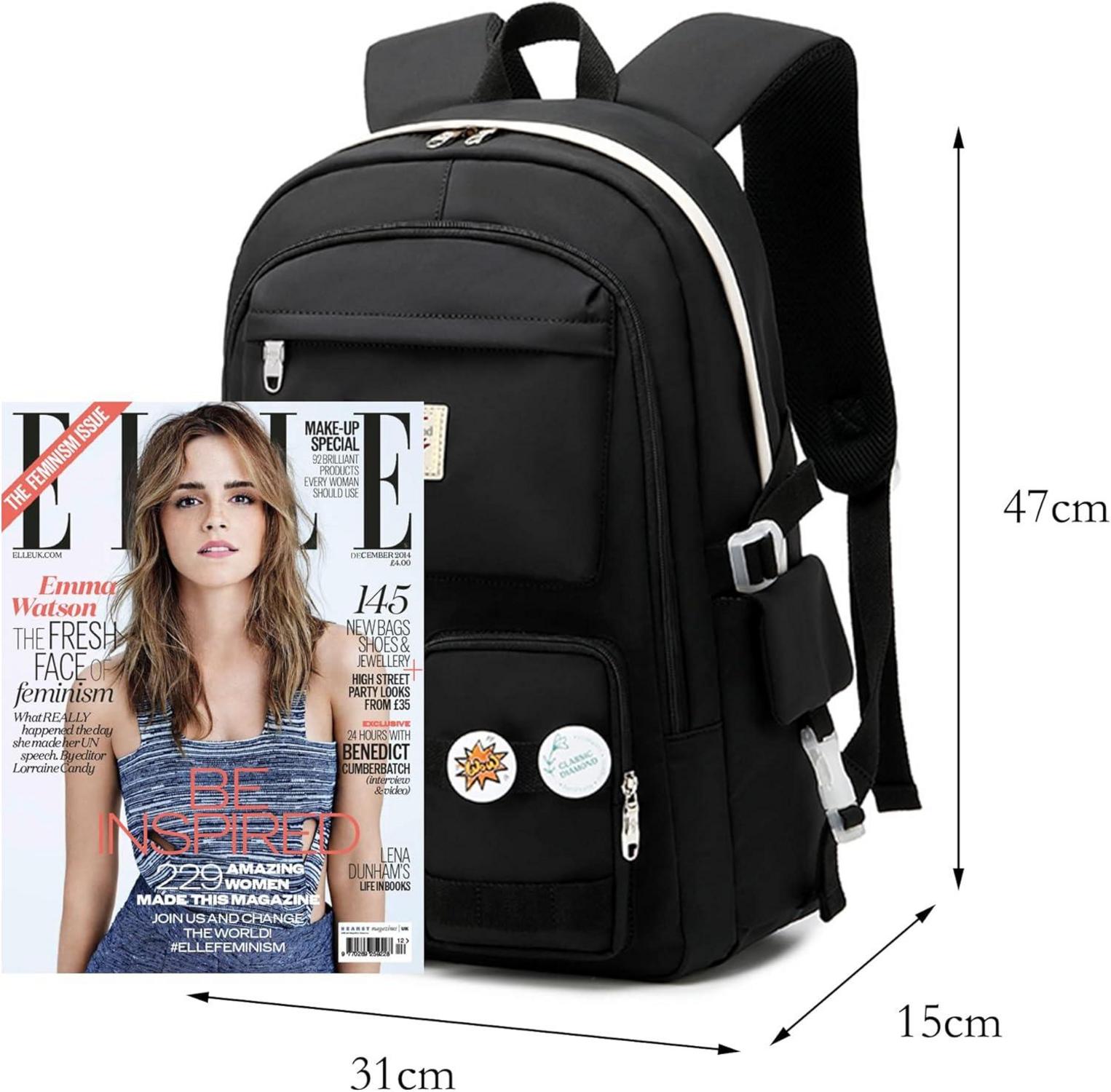 Makukke Damen Rucksack Schulrucksack Mädchen Teenager Anime Bookbag