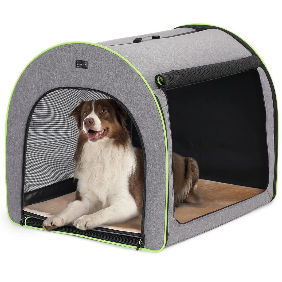 Faltbare Hundebox mittel – Bequem & gemütlich mit Kissen