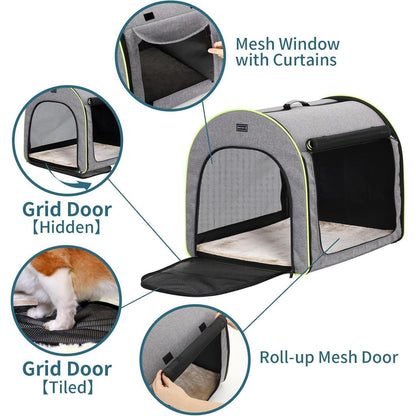 Faltbare Hundebox mittel – Bequem & gemütlich mit Kissen