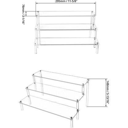 Acryl Display Ständer Transparent Riser Regal 30x21x15cm - 1