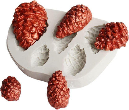 3D Silikonform Tannenzapfen Fondant Schokoladenform Mousse