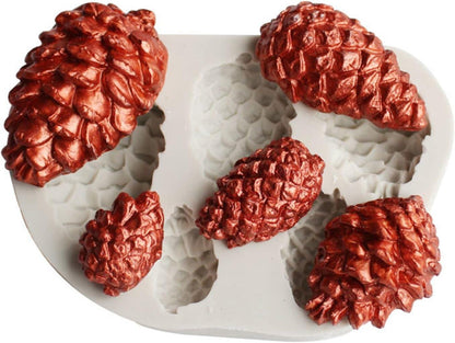 Silikonformen Tannenzapfen Fondant Schokoladenform 3D Mousse