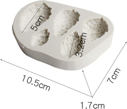Silikonform Tannenzapfen 3D Schokolade Seife Kuchen Gelee Muffin