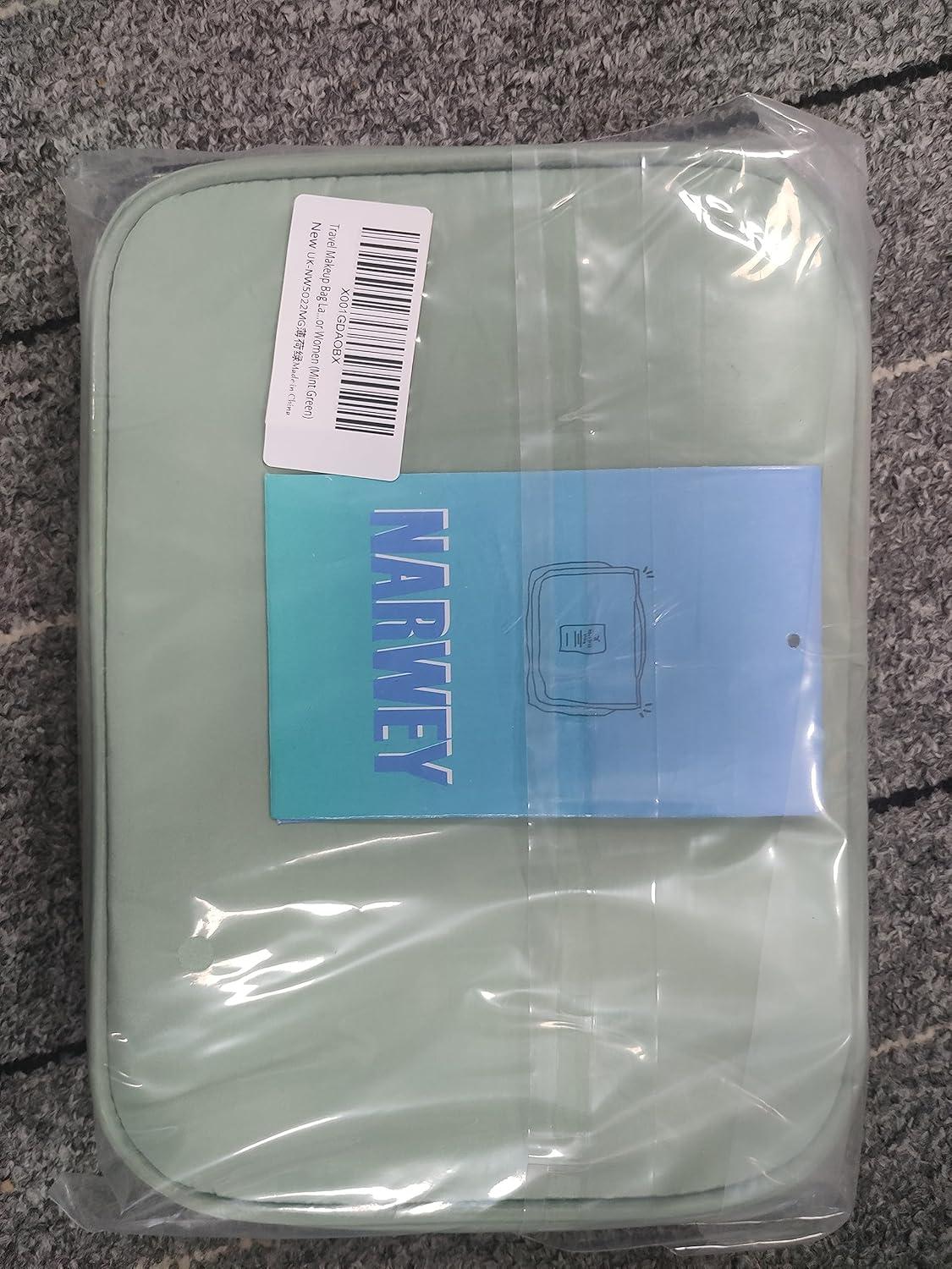 Große Reise Kosmetiktasche für Damen und Mädchen Minzgrün Organizer