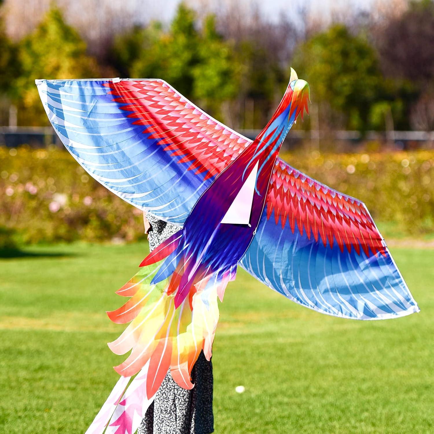 Regenbogen Phönix Drachen für Kinder und Erwachsene | Flugdrachen