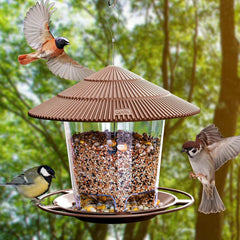 Vogelfutterhaus Aufhängen, Futterspender Wildvögel 1,4kg