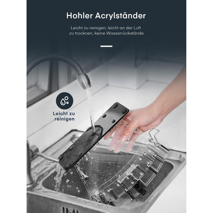 Messerblock mit Messer 16 TLG Messer Set Schwarz Antihaft