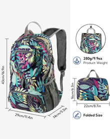 Ultraleichter Faltbarer 20L Rucksack Wandern Outdoor Daypack