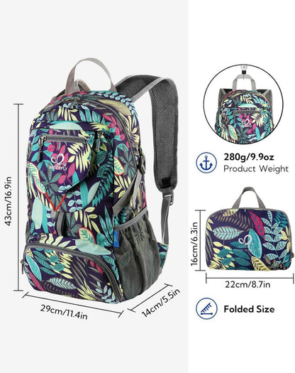 Ultraleichter Faltbarer 20L Rucksack Wandern Outdoor Daypack