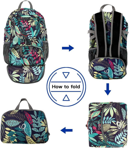Ultraleichter Faltbarer 20L Rucksack für Wandern Camping Outdoor