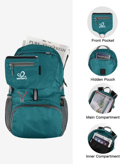 Ultraleichter Faltbarer Wanderrucksack 20L Herren Damen Outdoor Trekking Travel Rucksack