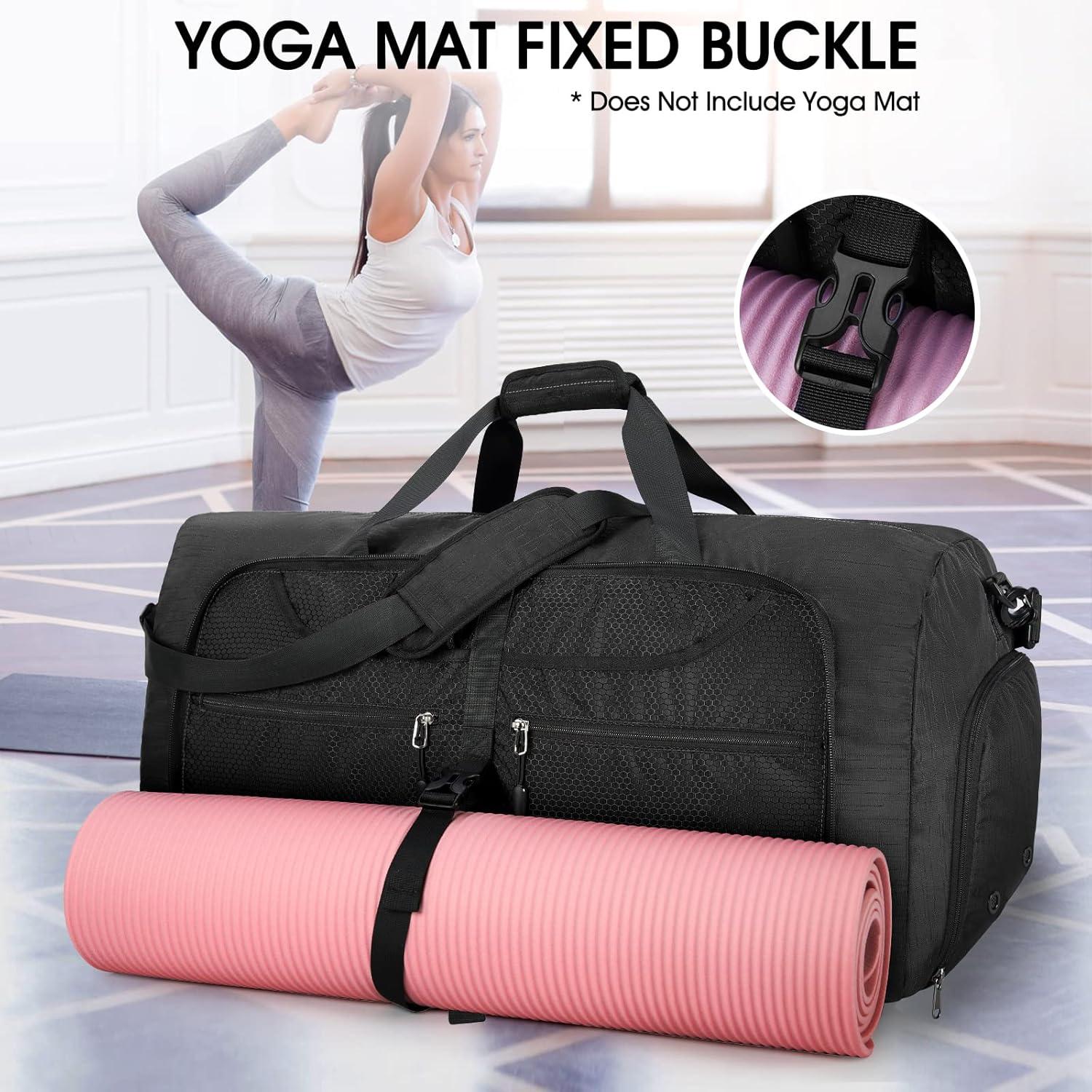 Lubardy Große Faltbare Reisetasche Herren Damen 65L 80L 100L Schwarz