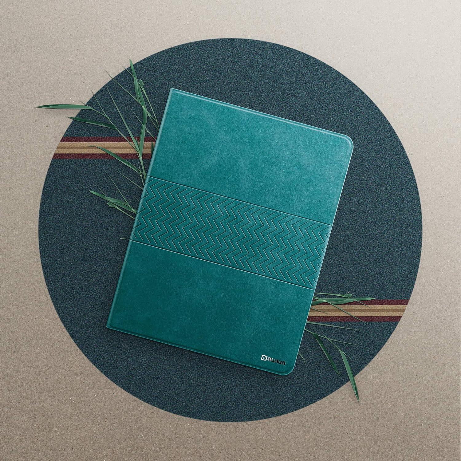 AUAUA iPad Mini 6 Hülle 2021 8.3 Zoll Ständer Cover, Stifthalter, Auto Sleep/Wake, Veganes Leder - Grün
