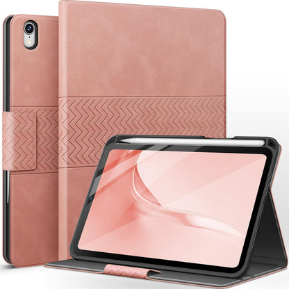 iPad Mini 6 Hülle 8.3 Zoll Stand Cover Stifthalter Veganes Leder