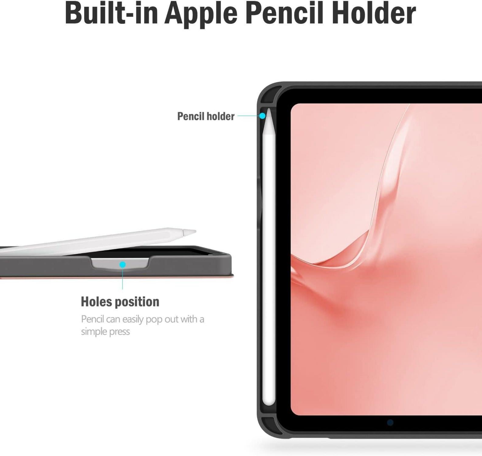iPad Mini 6 Hülle 8.3 Zoll Stand Cover Stifthalter Veganes Leder