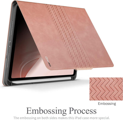 AUAUA iPad Mini 6 2021 Hülle 8.3 Zoll Ständer Cover Vegan Rosa