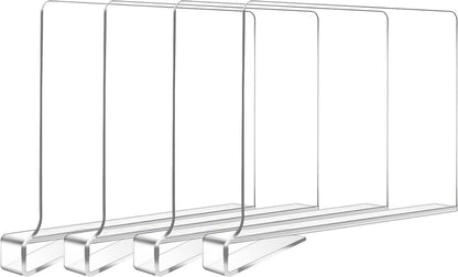 Acryl Regalteiler 4er Set transparent verstellbar Organizer