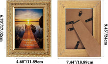 Goldener HORLIMER Bilderrahmen 13x18 cm 2er Set Vintage mit
