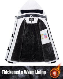 Winterjacke Damen Softshell Outdoor Ski Jacke Fleece