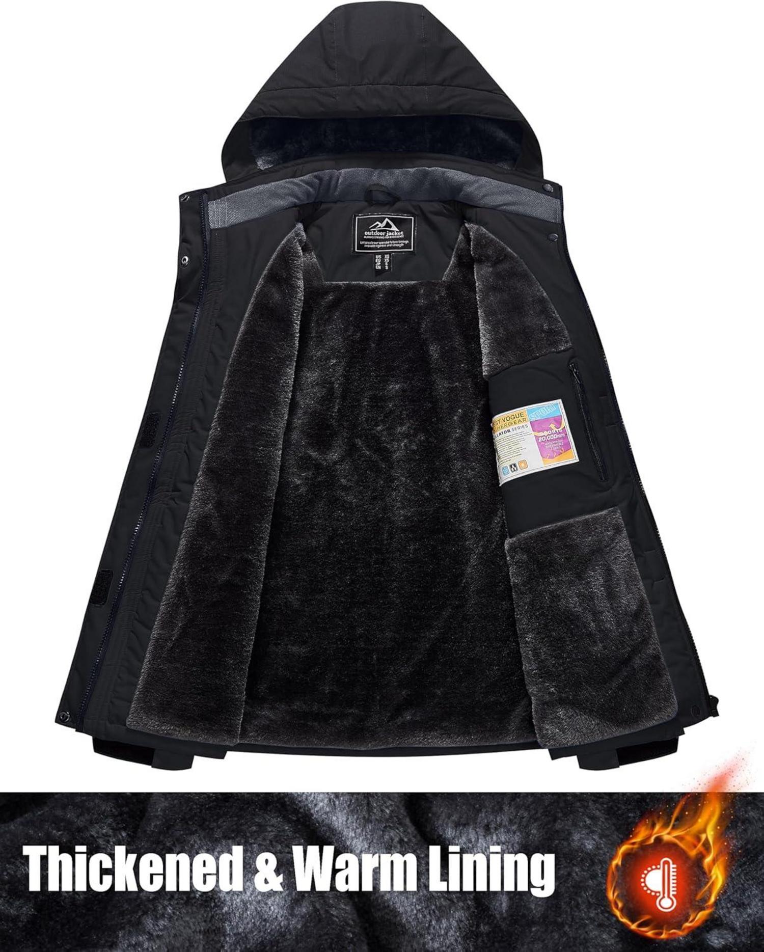 Damen Winterjacke Softshell Outdoor Ski Fleece Gefüttert