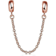 Sterling Silber Charm Stopper für Armbänder Rosegold