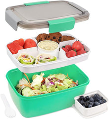 Bugucat Lunchbox Erwachsene 2000ML Salatbox to Go Grün