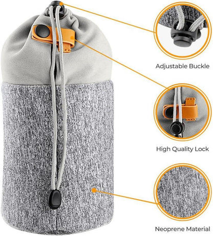 Neopren Objektivtasche für Kameraobjektive 10*18cm gepolstert & verstellbar