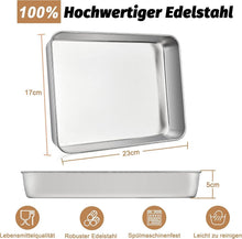 HaWare Edelstahl Backblech 2er Set