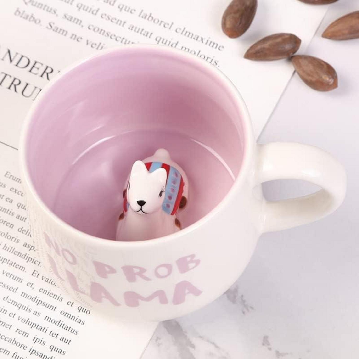 Alpaka Tasse lustig 3D Keramik Kaffeetasse Teetasse 350ml