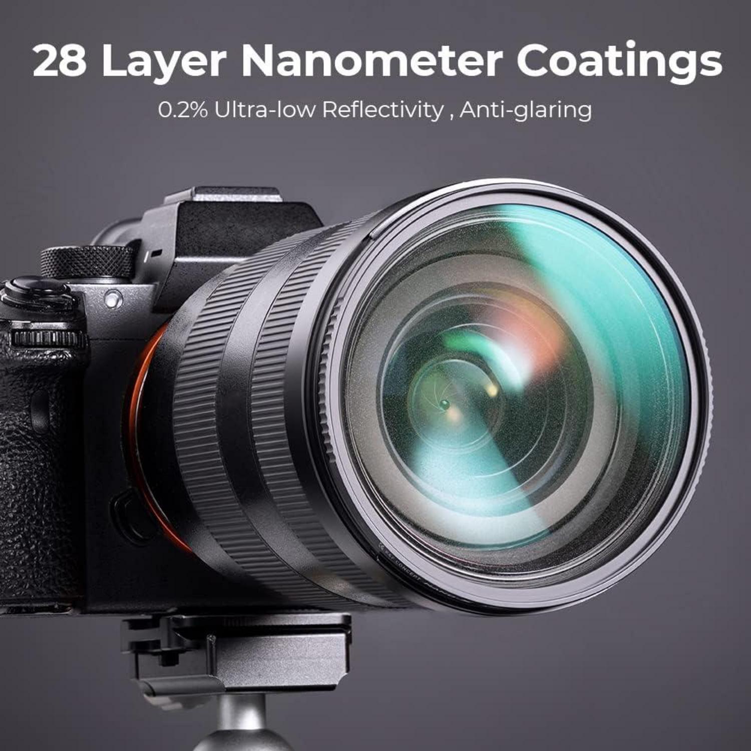 Nano-X Black-Mist 1/8 Filter 43mm Optisches Glas 28x Nano-Beschichtung