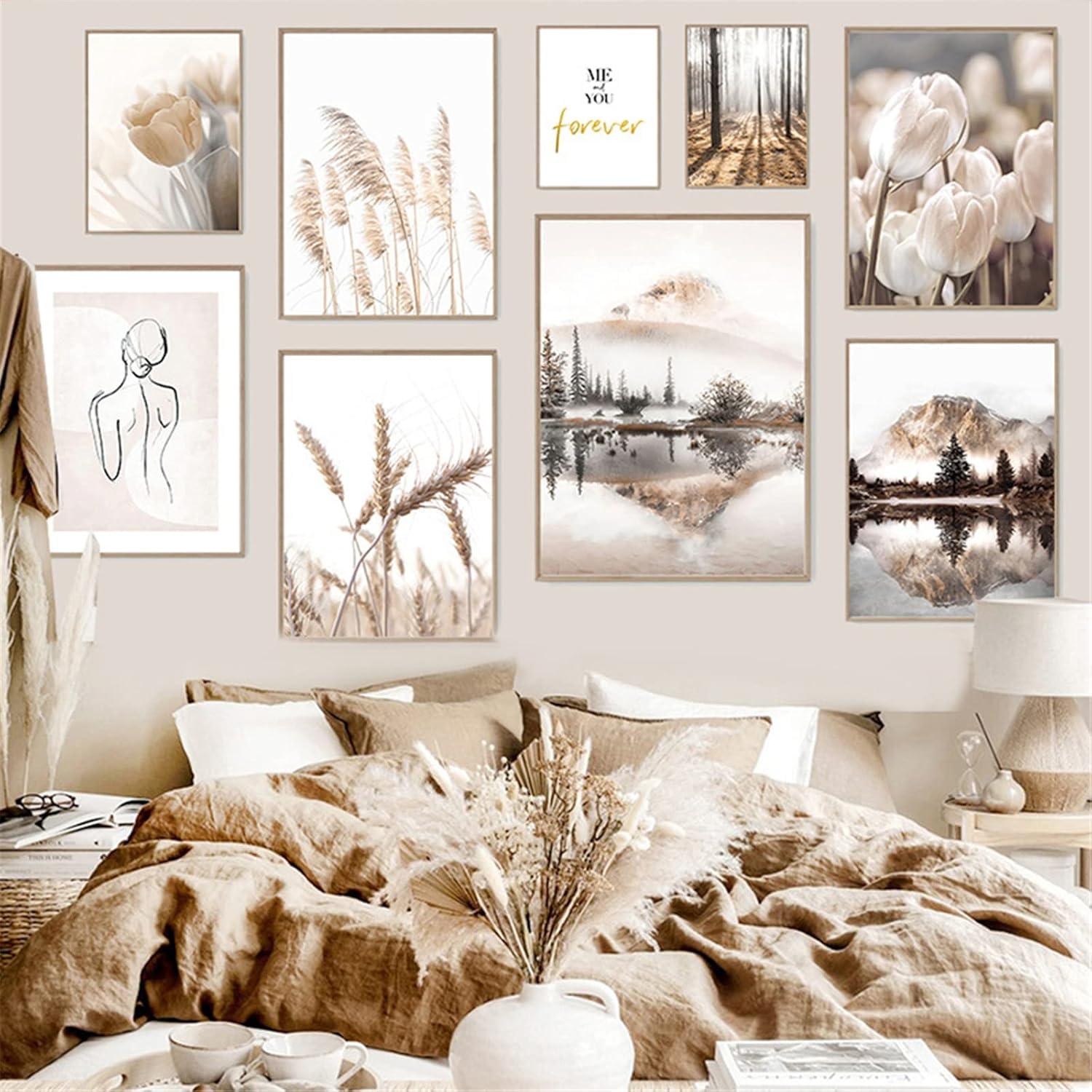 Premium Poster Set Vintage Beige 3er Deko