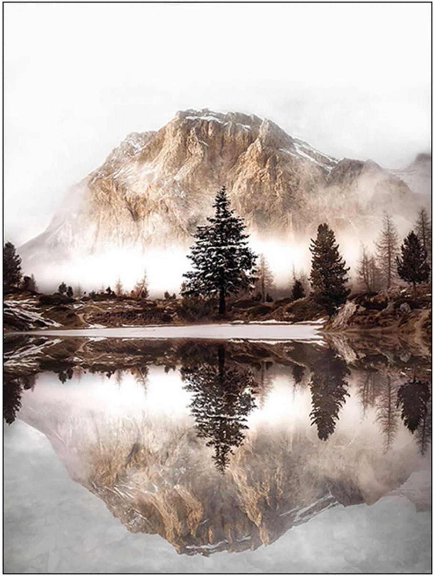 Premium Poster Set Vintage Bilder Beige Wohnzimmer Schlafzimmer 50x70 cm