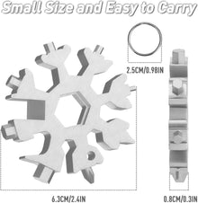 Dusor Adventskalender Füllung Männer 18-in-1 Schneeflocken