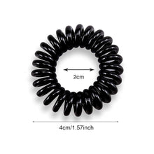 8 Stück Telefonkabel Spiral Haargummi Set, 4 Farben