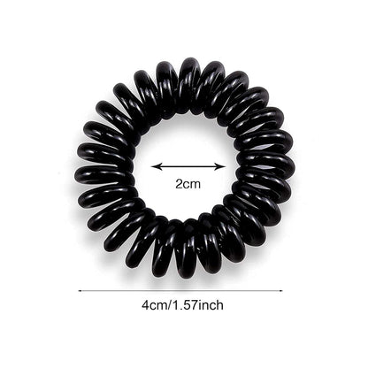 8 Stück Telefonkabel Spiral Haargummi Set, 4 Farben