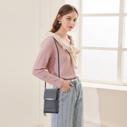 Kleine Handy Umhängetasche Damen Crossbody Schultergurt RFID