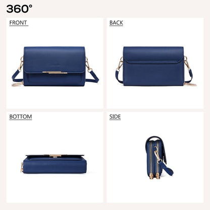 Damen Mini Umhängetasche PU Leder Crossbody Schultertasche